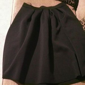 NWT Charlotte Russe Scuba Midi Black Skirt